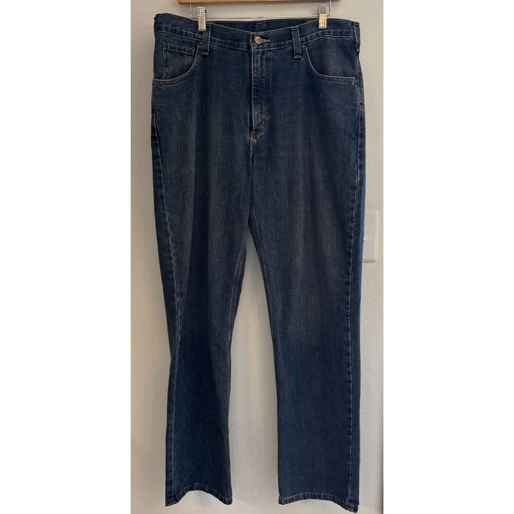 CARHARTT Holter Jeans Mens 36 x 33 Relaxed Fit‎ 101483-968 Dark Wash Straight